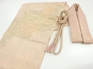 リサイクル　正絹　霞模様帯揚げ・帯締め・重ね衿セット